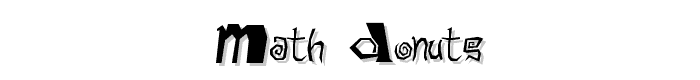 Math Donuts font